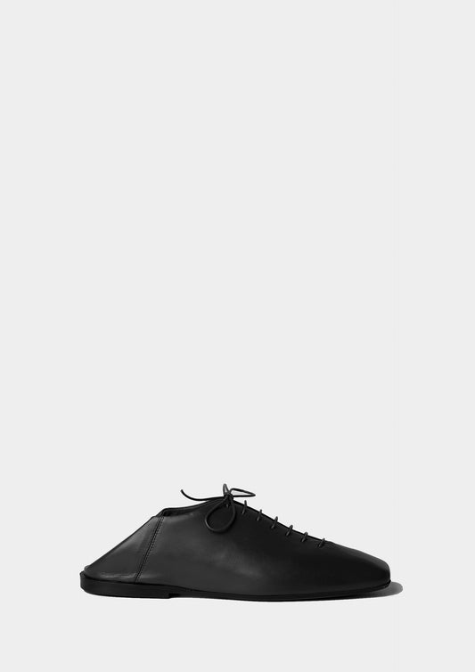 Leather Convertible Oxford - Black
