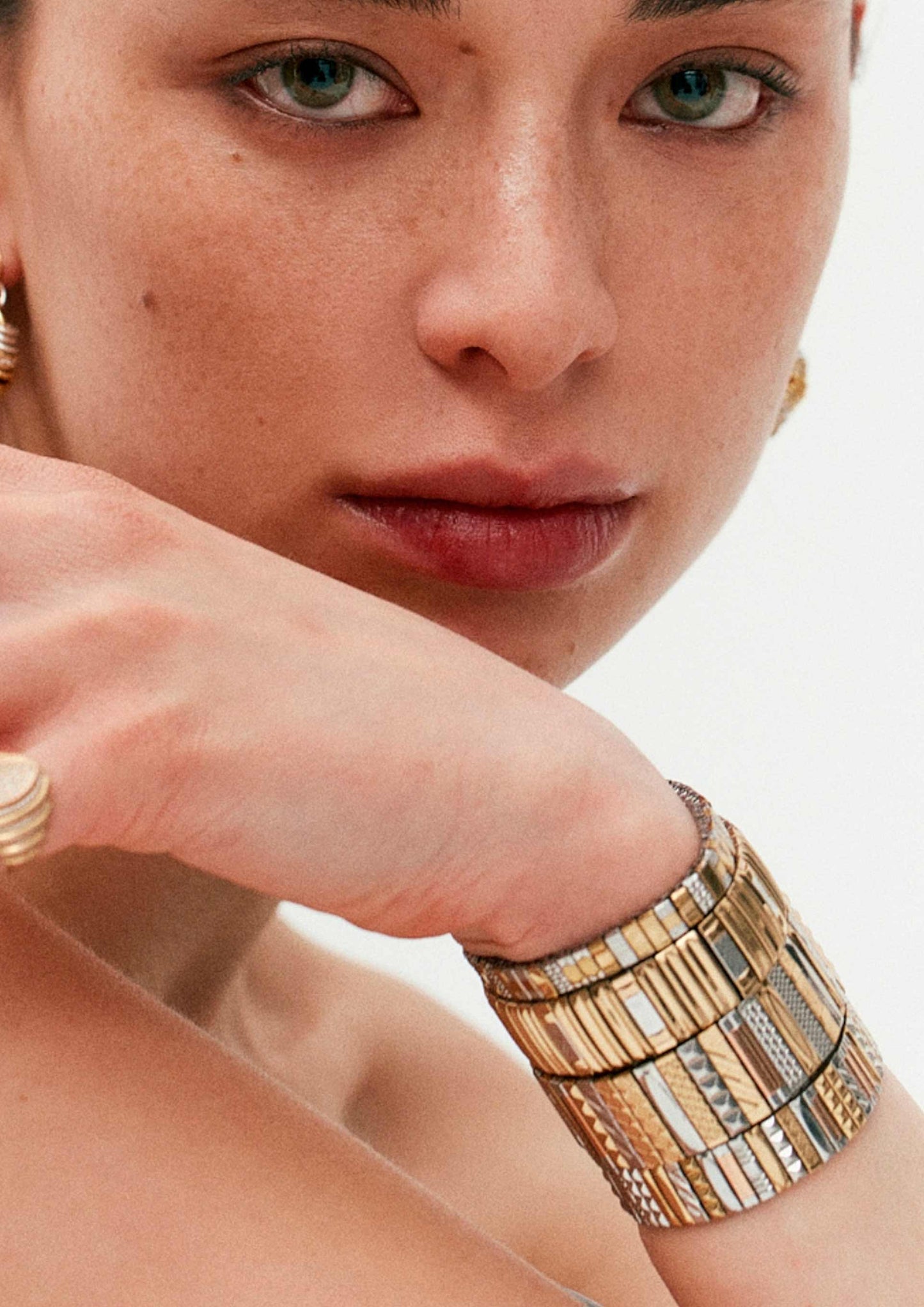 Bracelet SIG 14 Stripes Gold and Silver