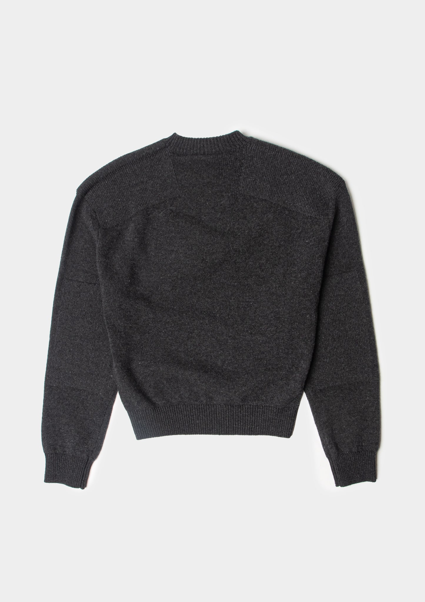 Ribbed Crewneck Sweater - Carbon