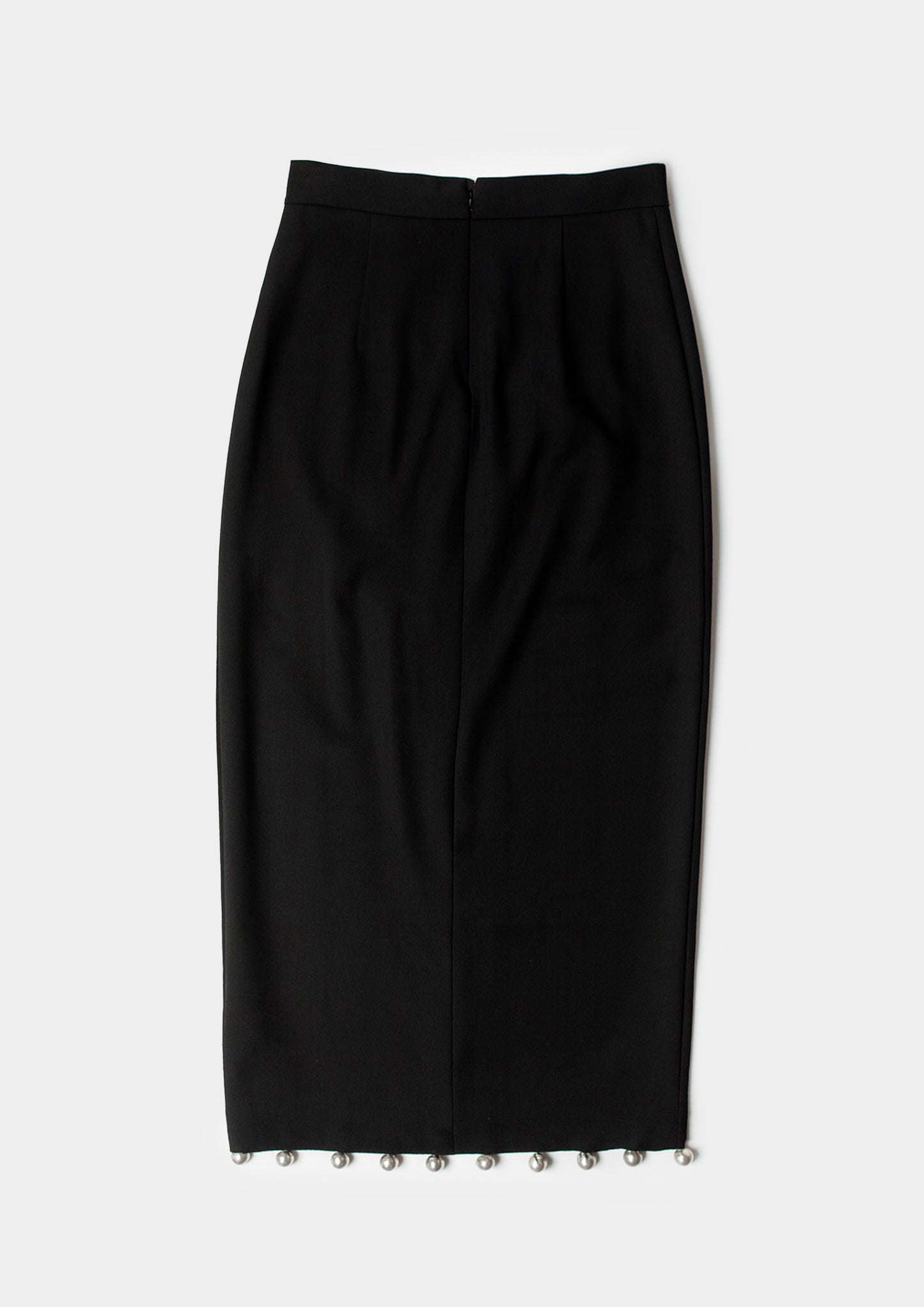 Skirt with Pearls - Black