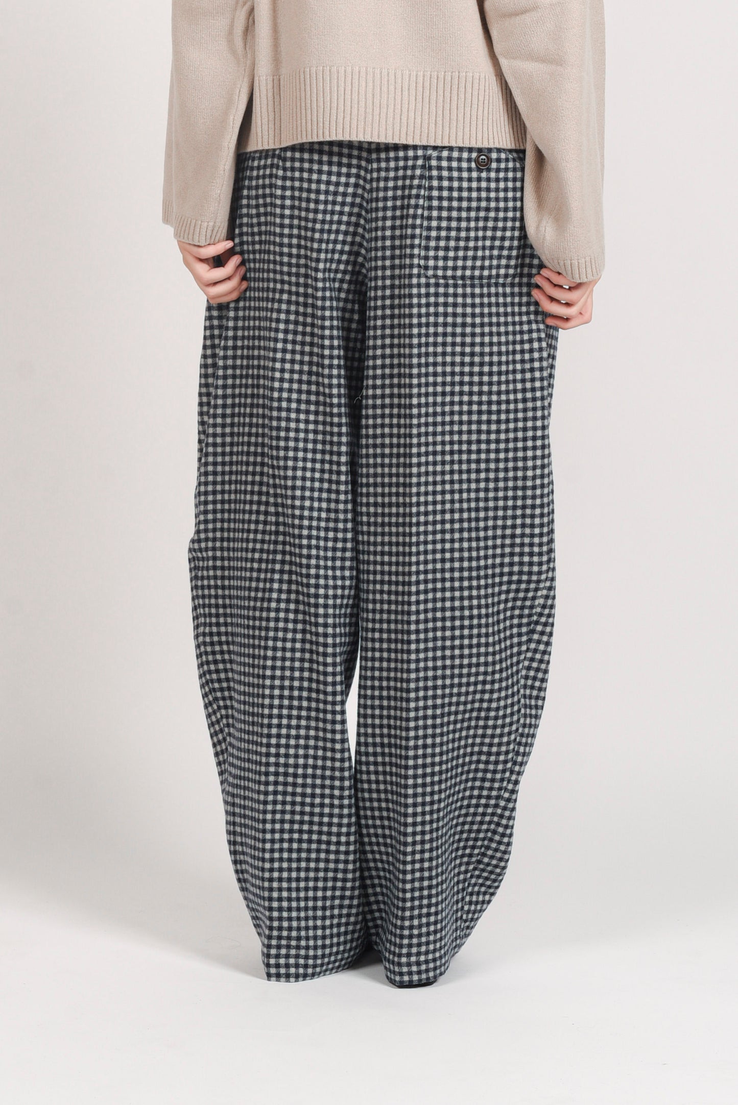 Carrot Pants Checked - Notte