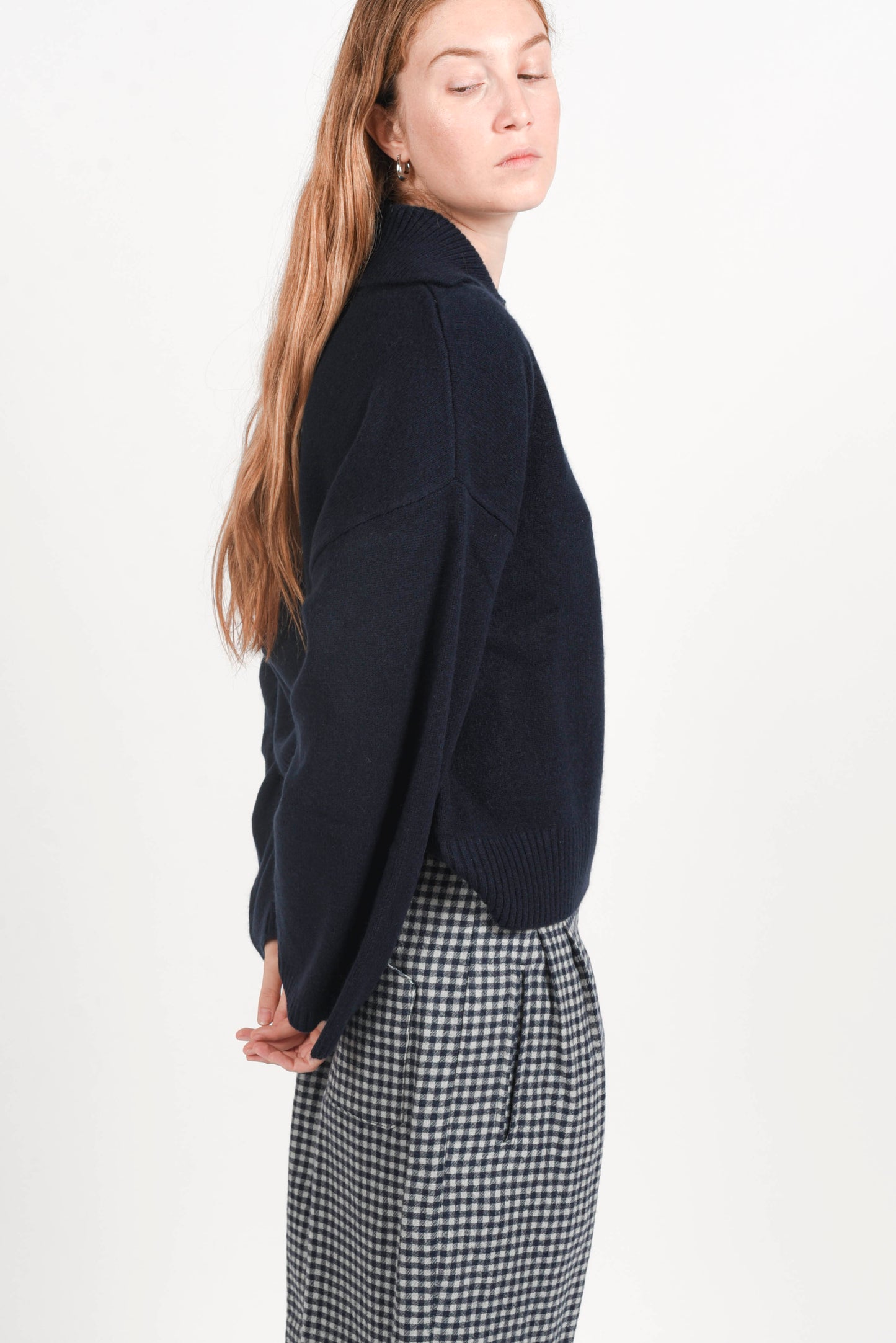 Polo Knit Sweater - Blu