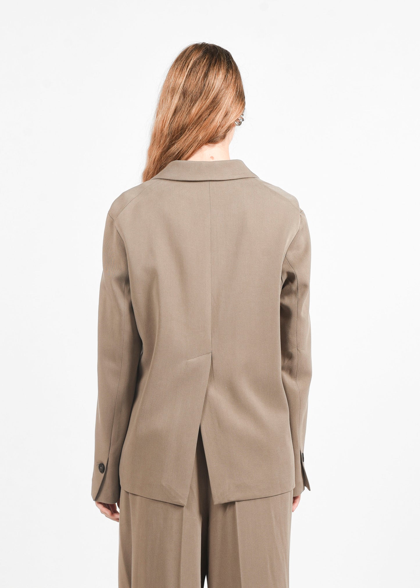 Double-Breasted Blazer - Mud