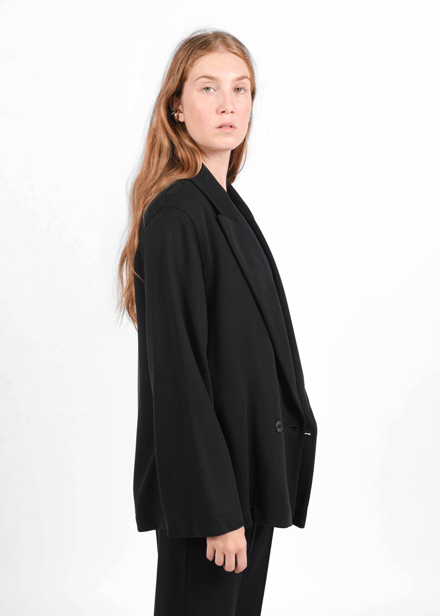 Double-Breasted Blazer - Black