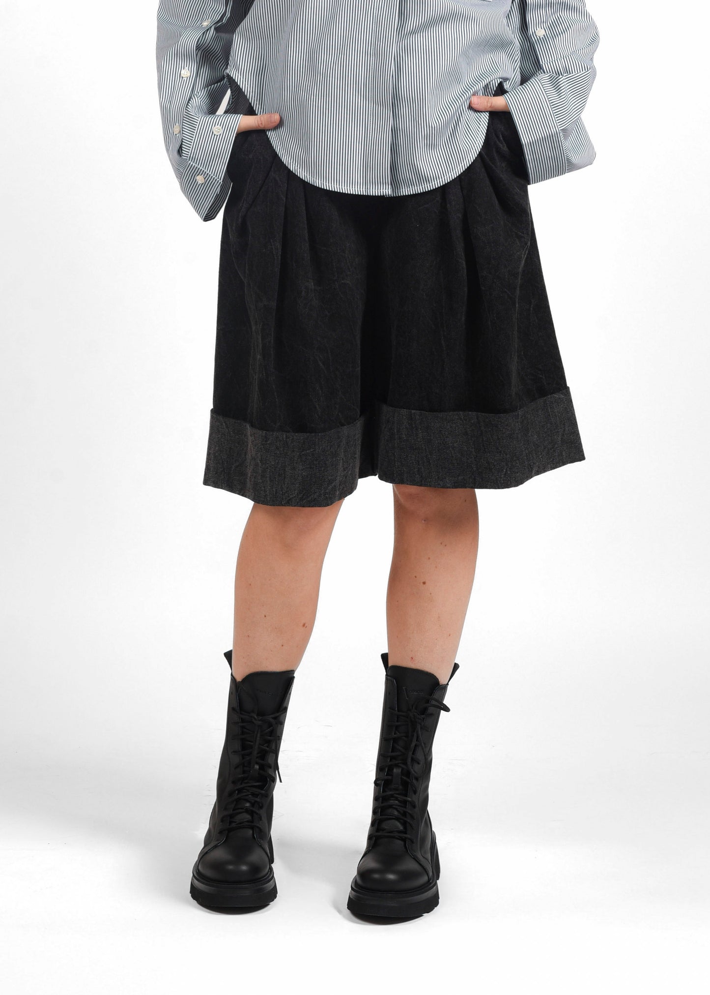 Bermuda Jeans - Black