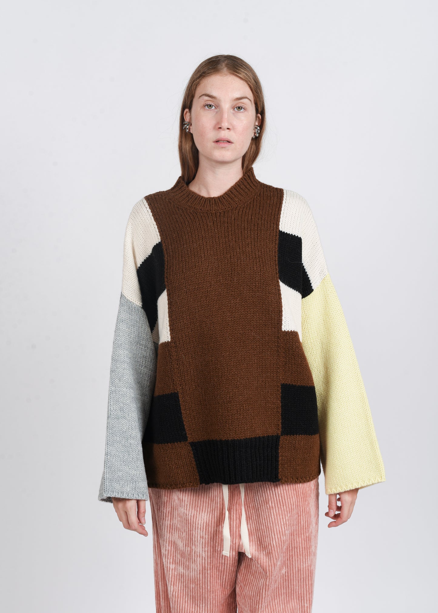 Over Pullover Bicolor - Brown