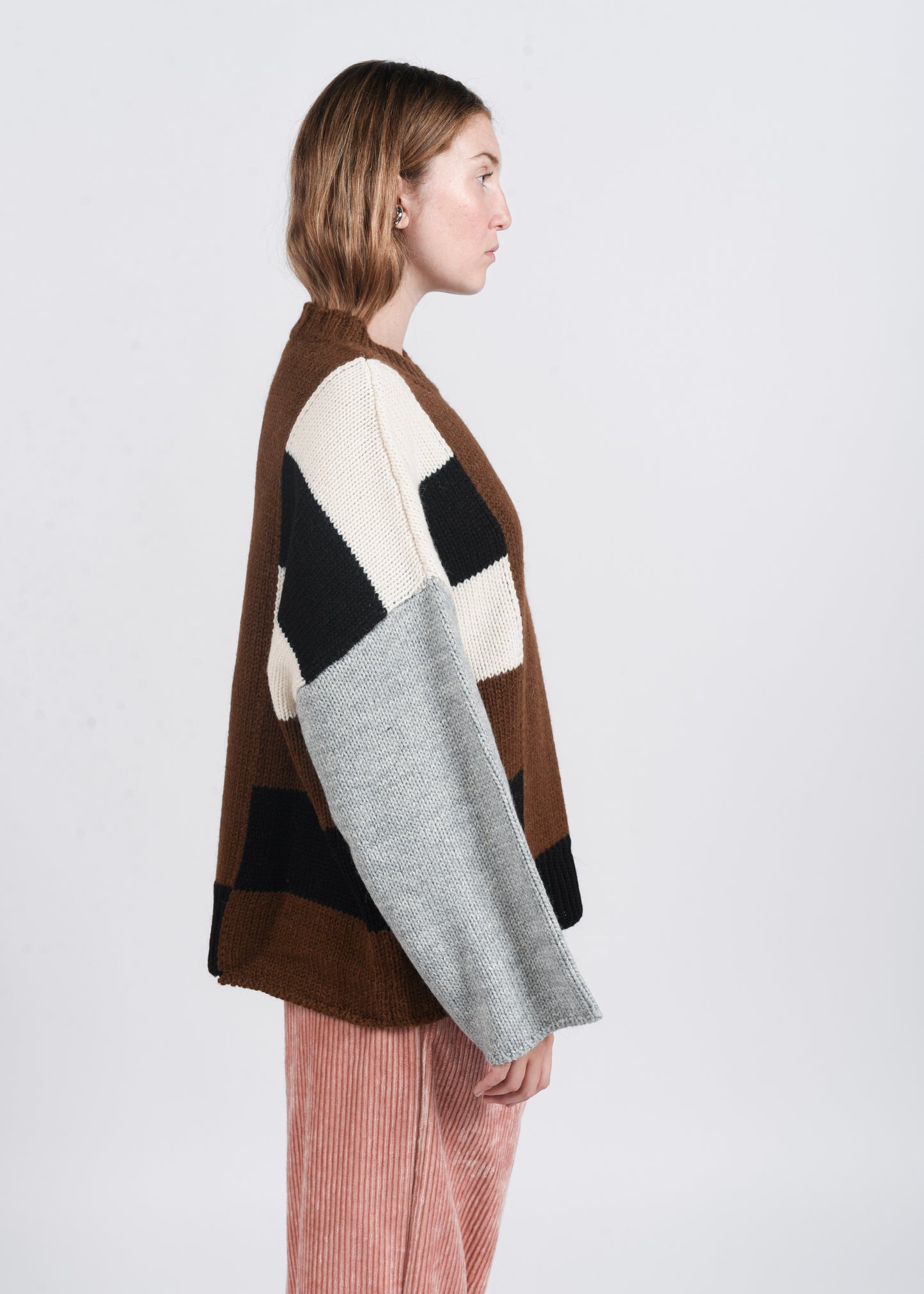 Over Pullover Bicolor - Brown