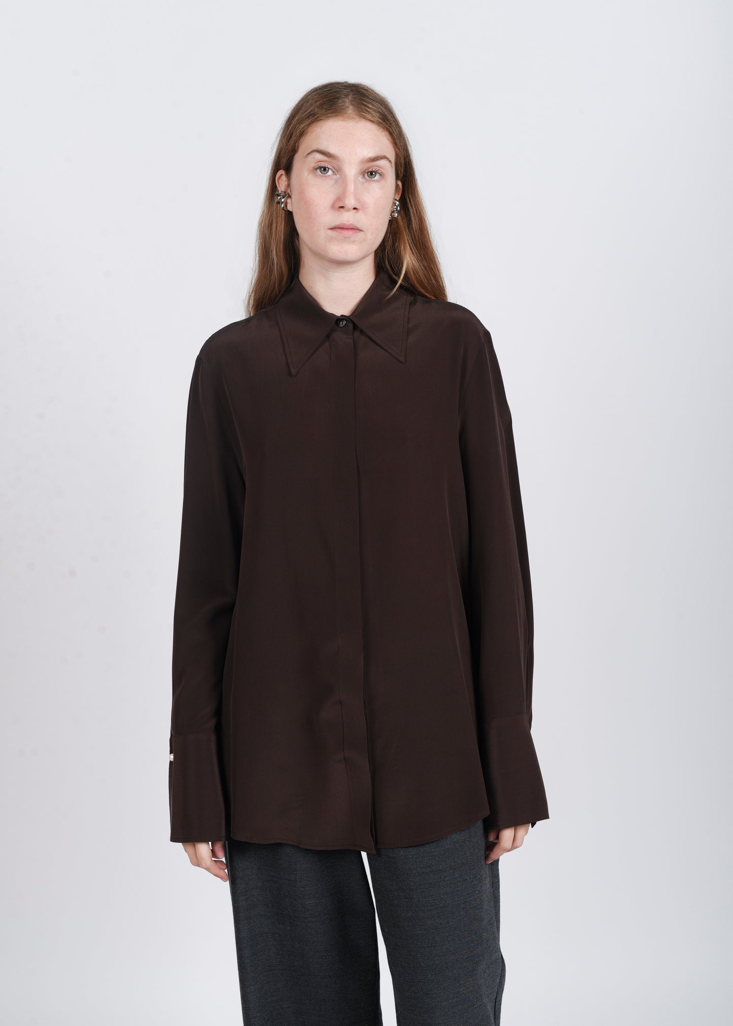 Oversized Silk Shirt - Lindt