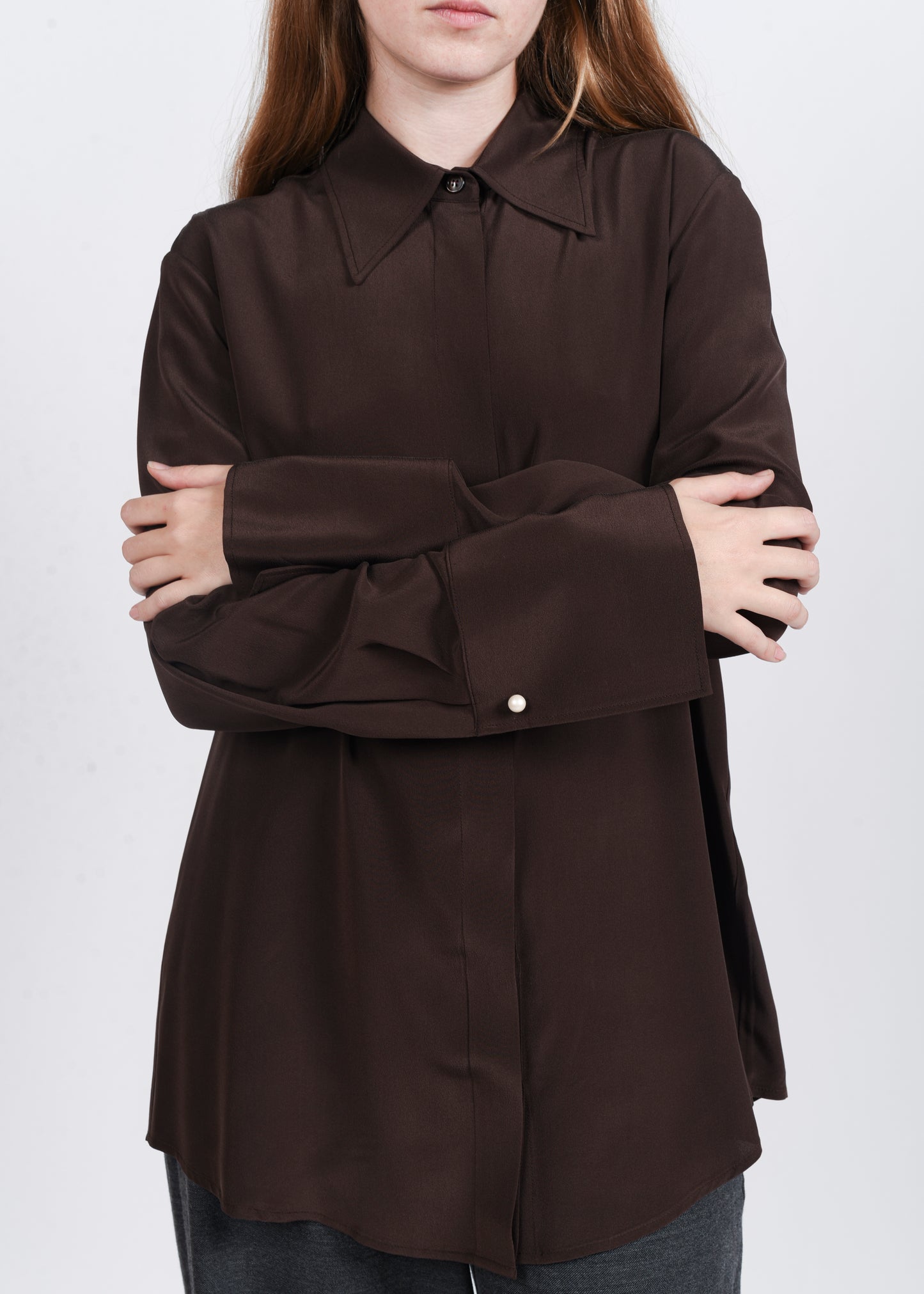 Oversized Silk Shirt - Lindt