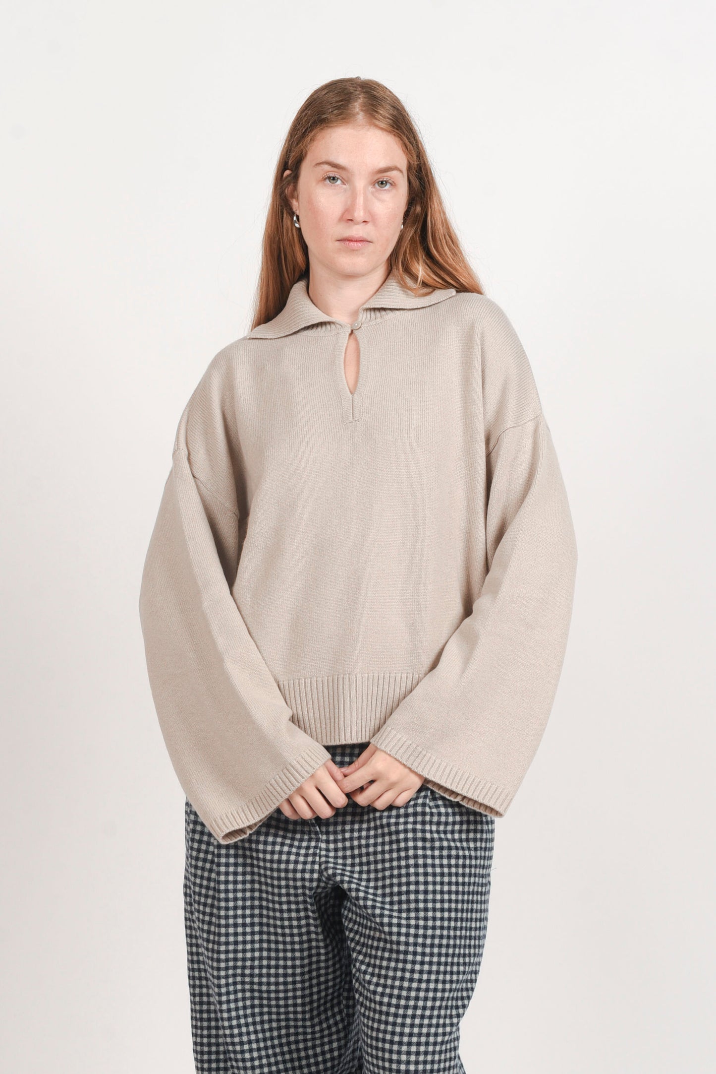 Polo Knit Sweater - Sabbia