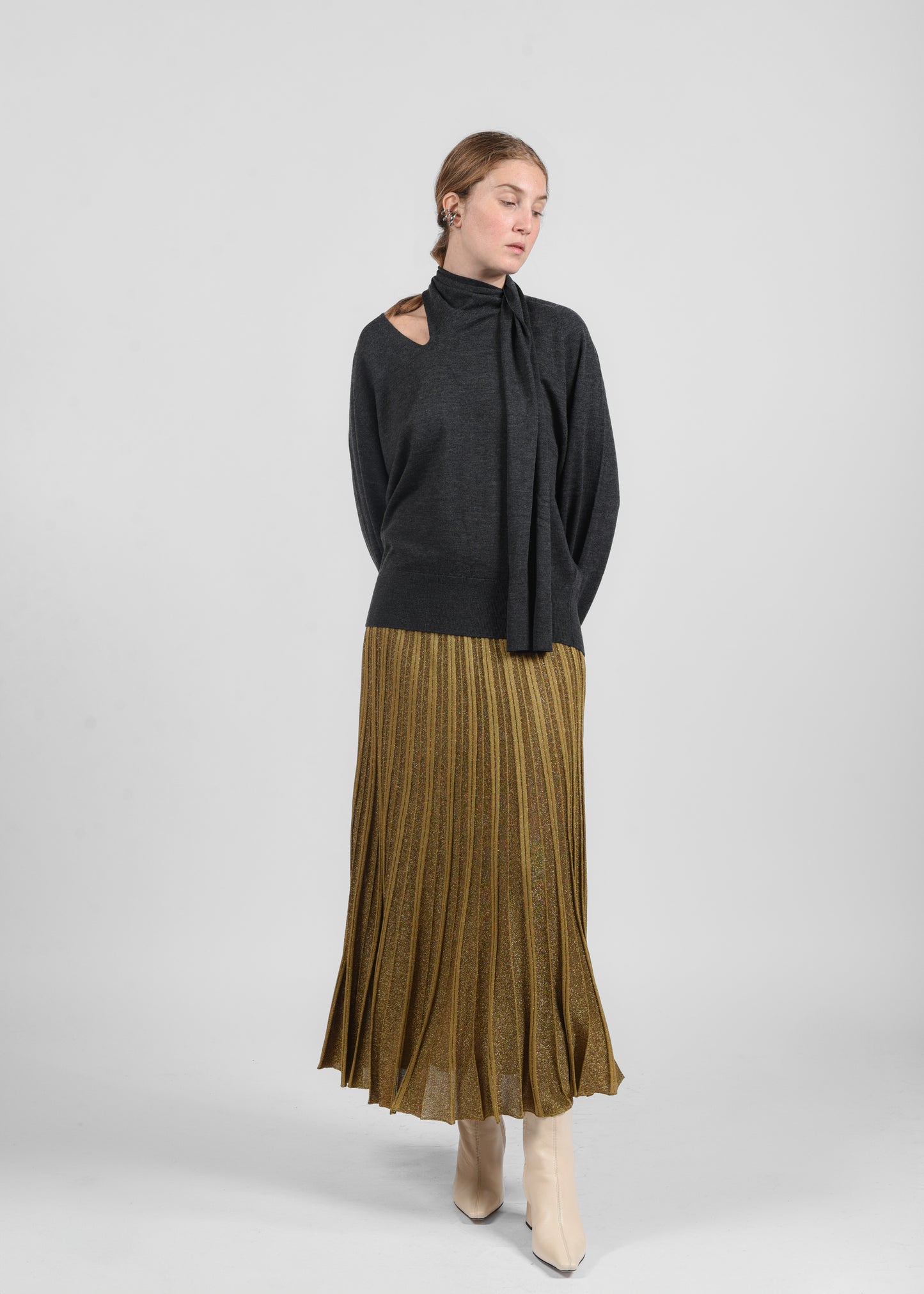 Merino Wool Sweater - Storm Grey