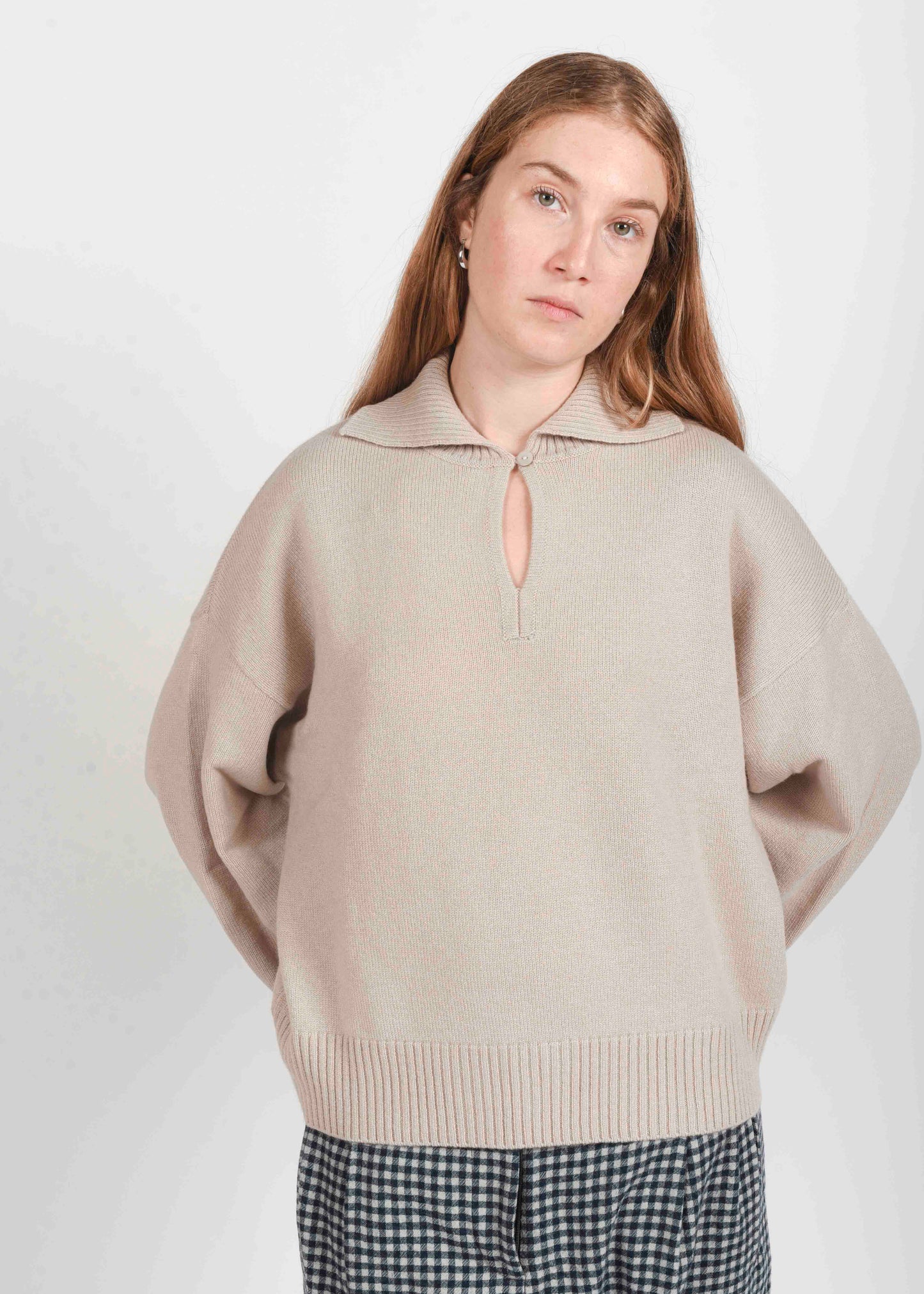 Polo Knit Sweater - Sabbia