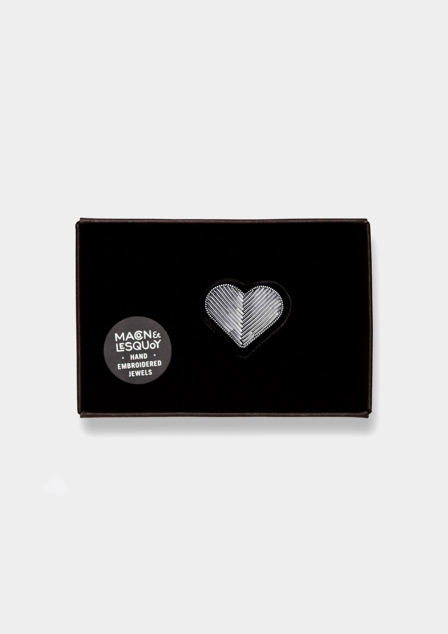 Silver Heart Brooch