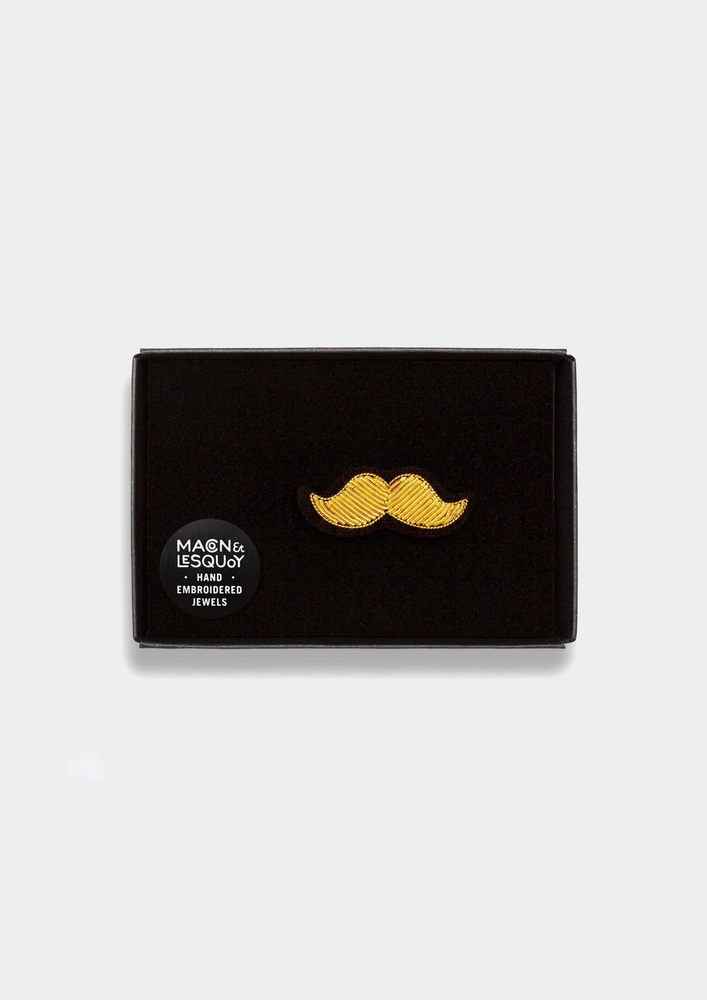 Golden Moustache Brooch