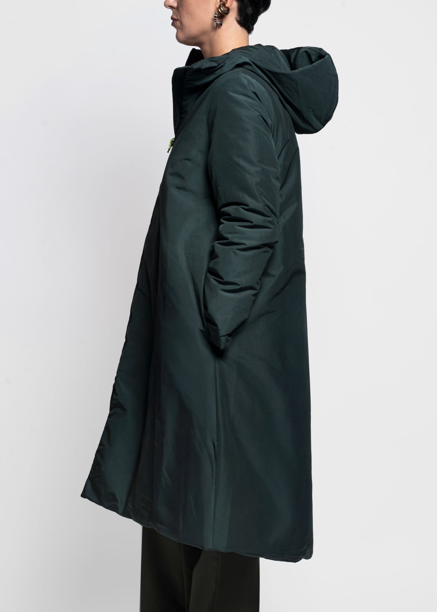 Long Puffer Coat Inuit - Verde Laguna