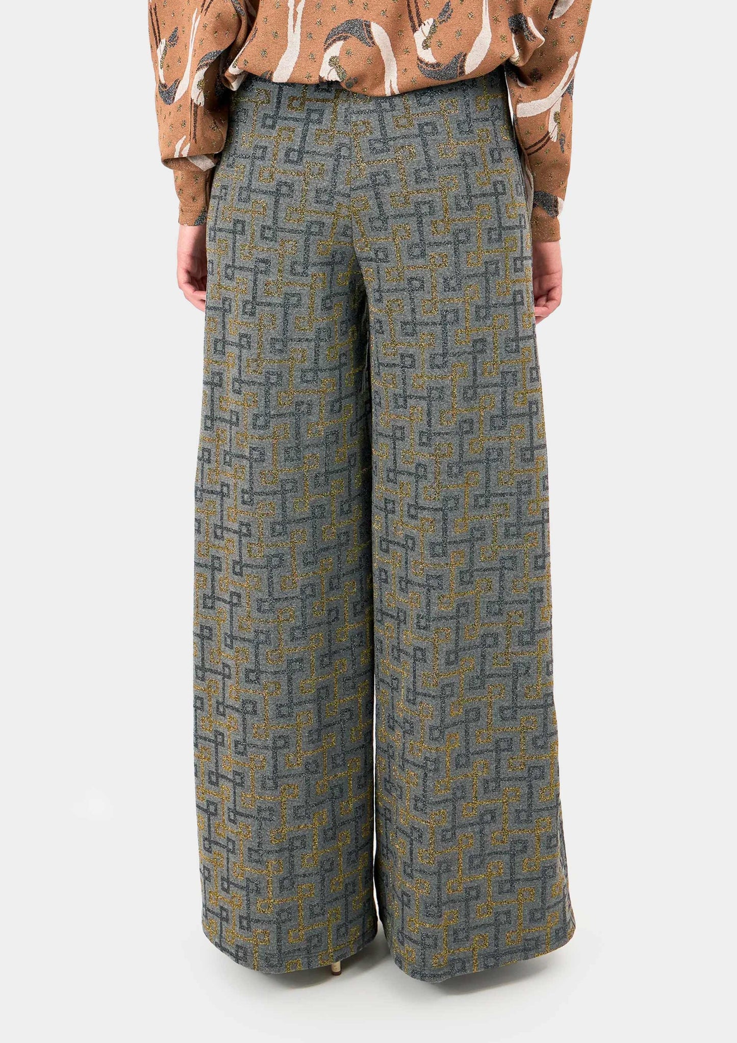 Paloma Pants - Geometric Grey