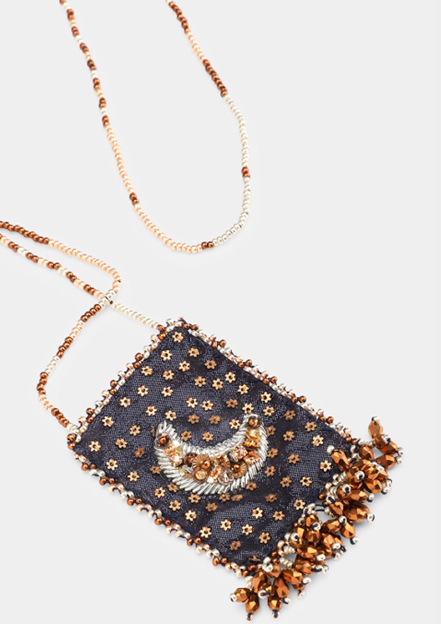 Collier Talisman Moon - Blu Notte