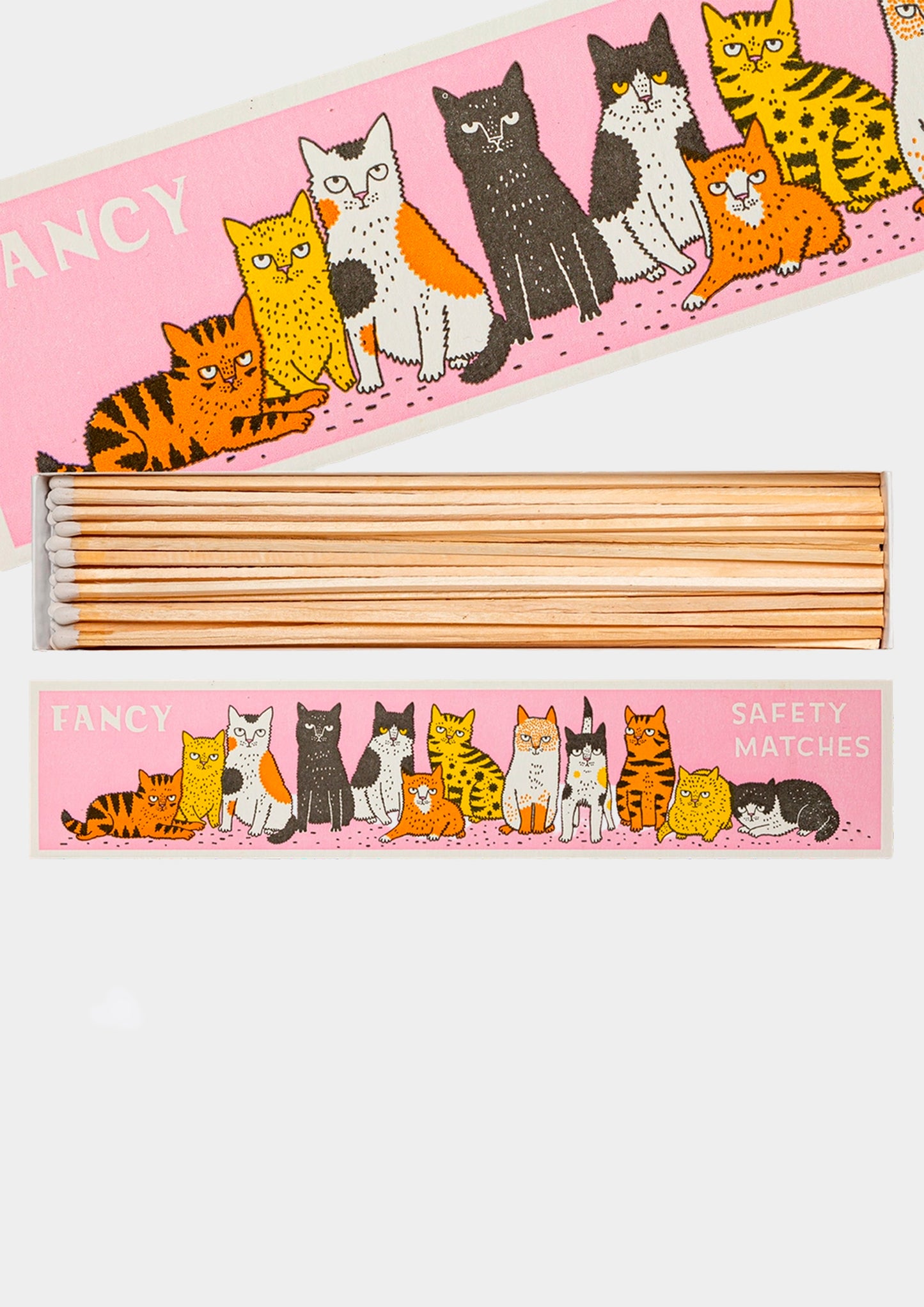 Fancy Cat Long Matches - Rosa
