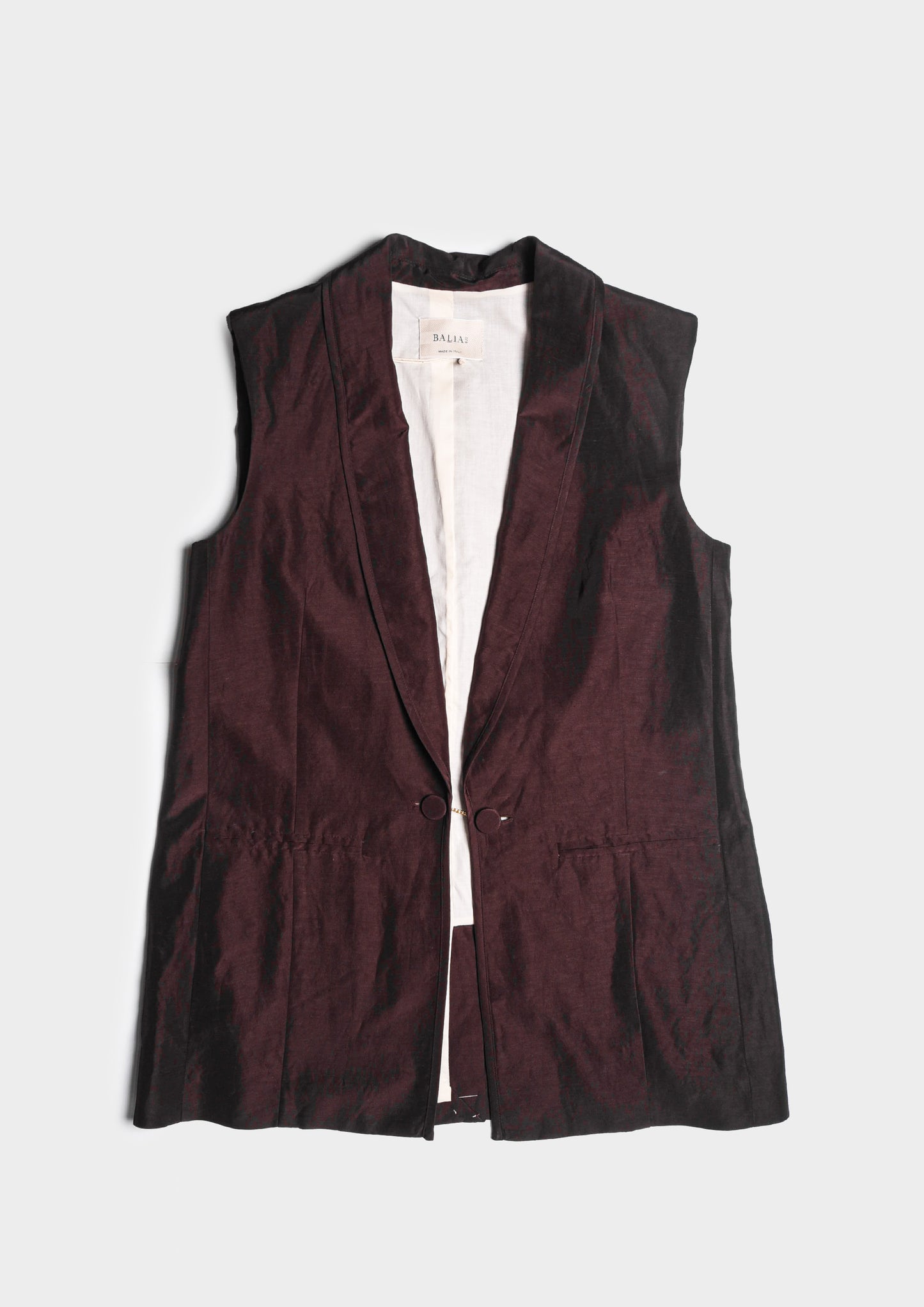 Gilet Linen & Cotton - Moka