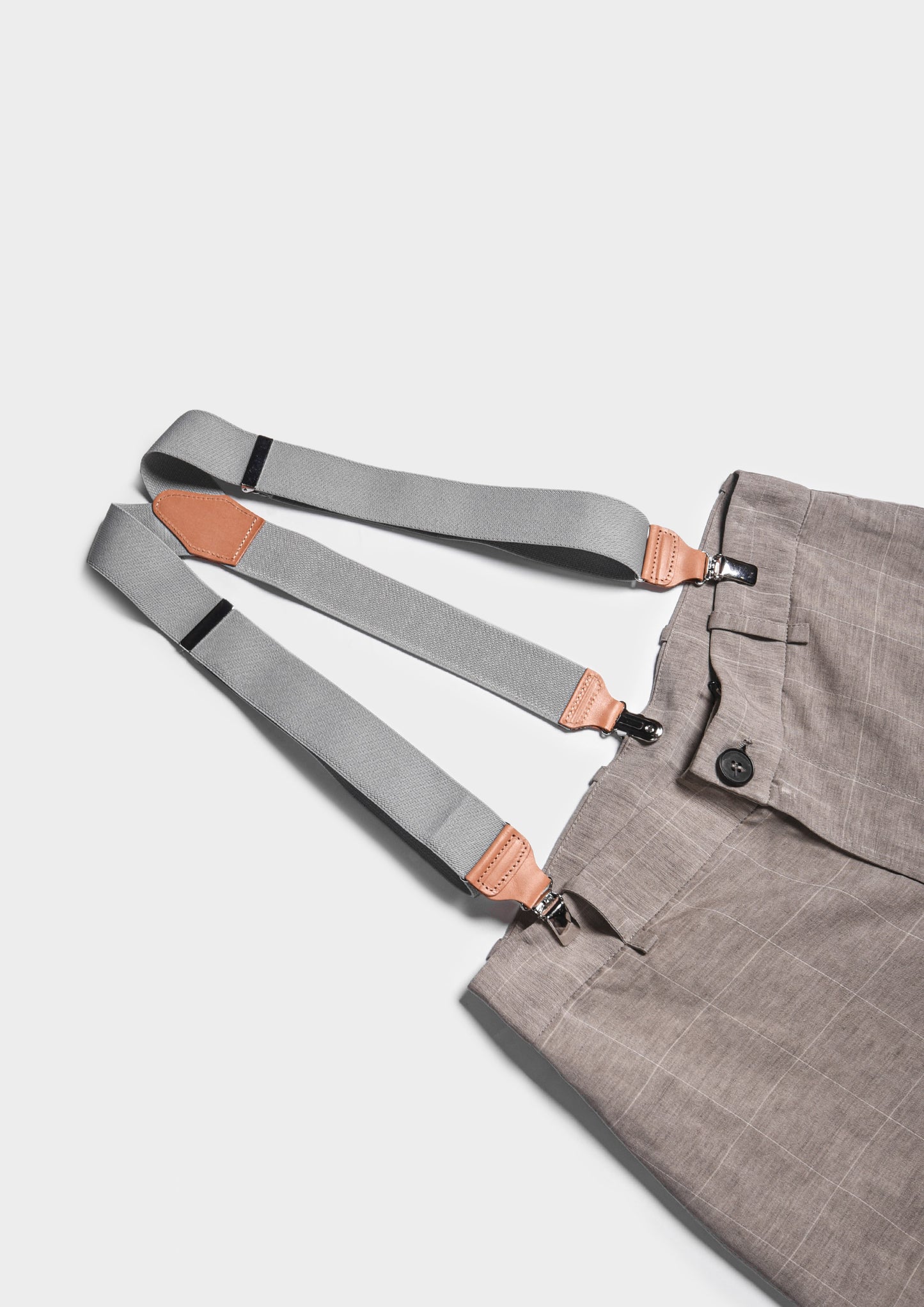 Palazzo Pants with Suspenders - Sand