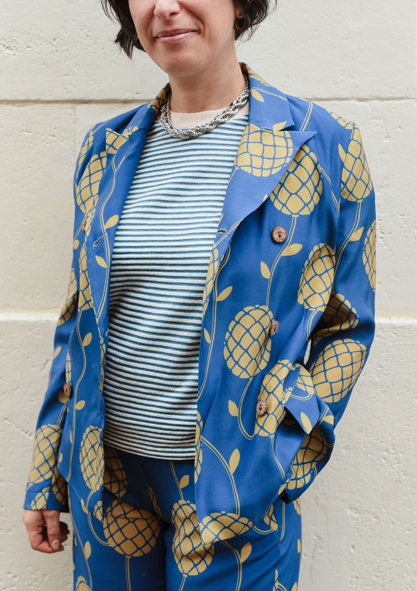 Ananas Blazer - Cobalto