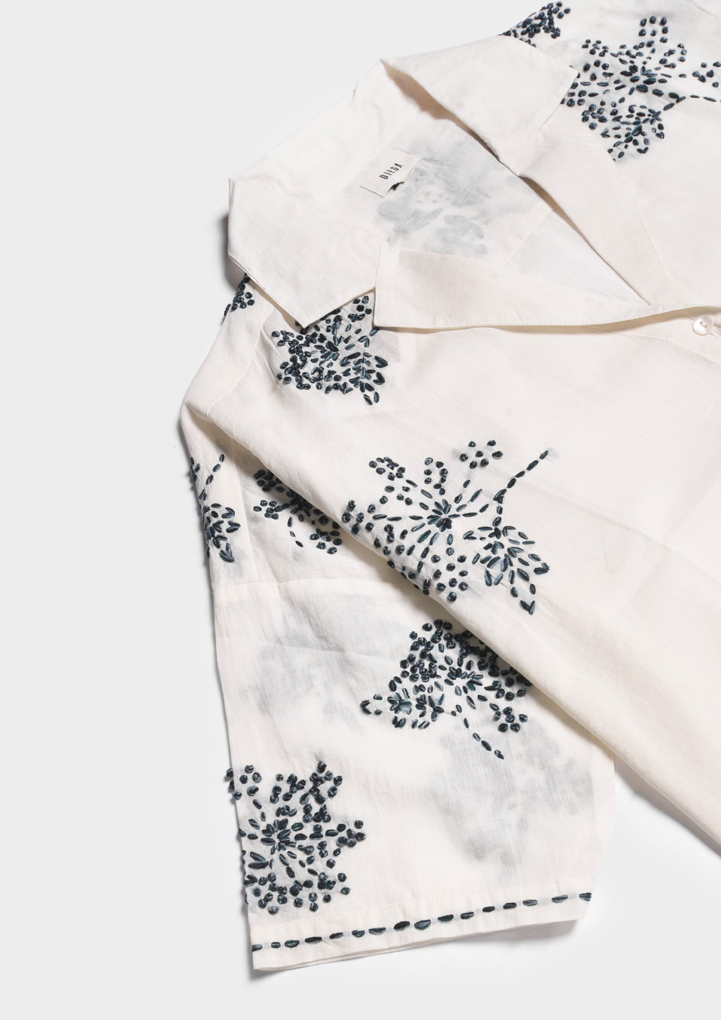 Embroidery Over Shirt - Indigo