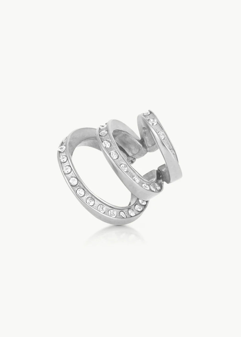 Earcuff Ridley Star S - Silver/white
