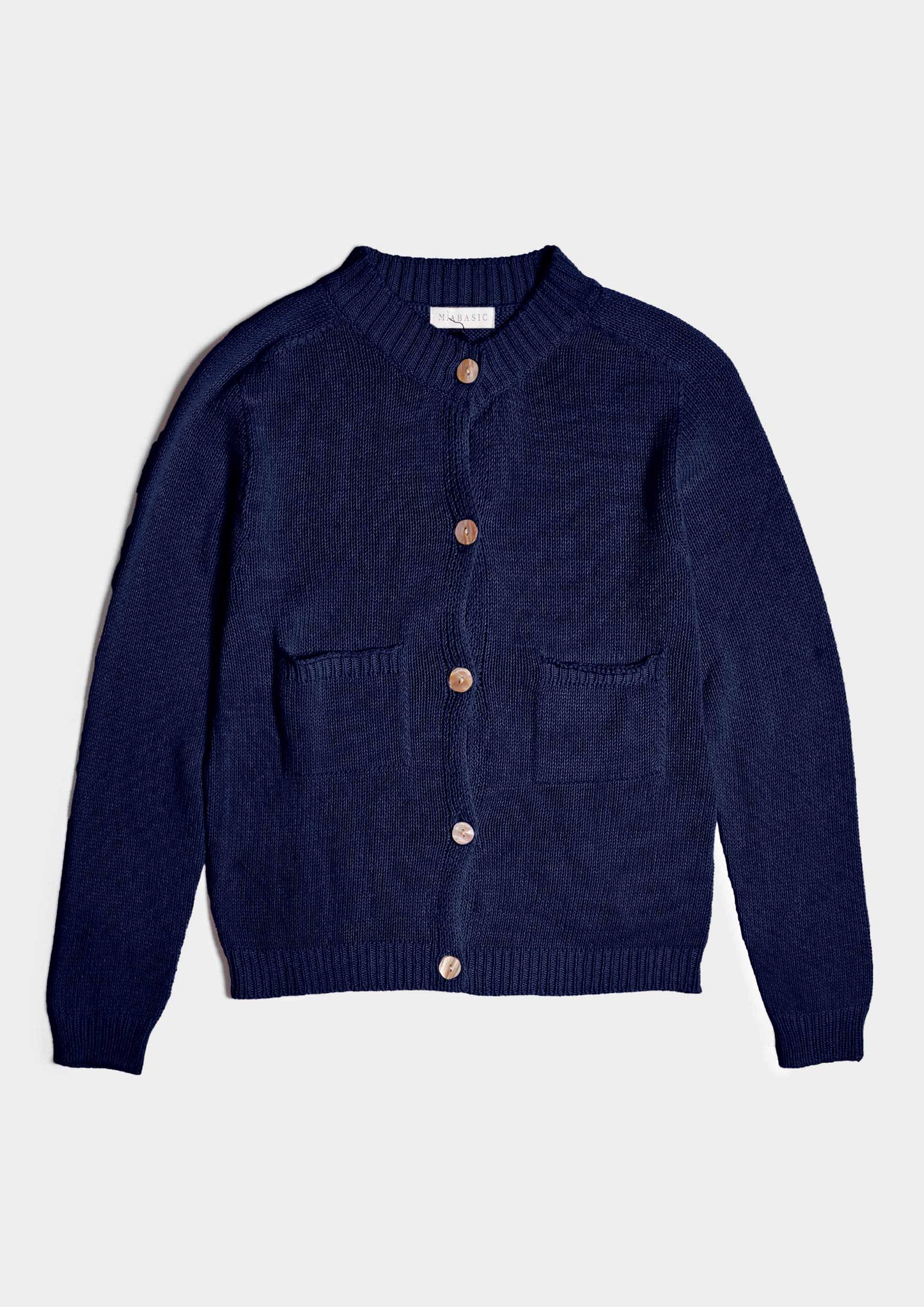 Cotton Cardigan - Blu