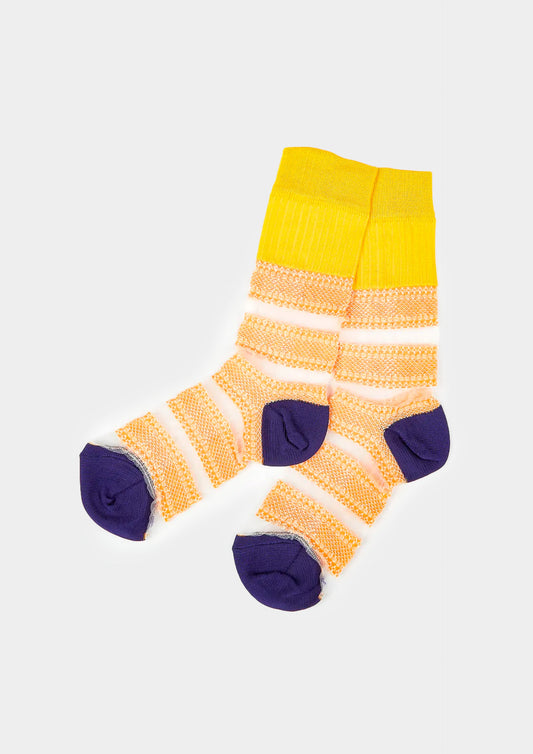 Calzini Trasparenze - Orange/Blu