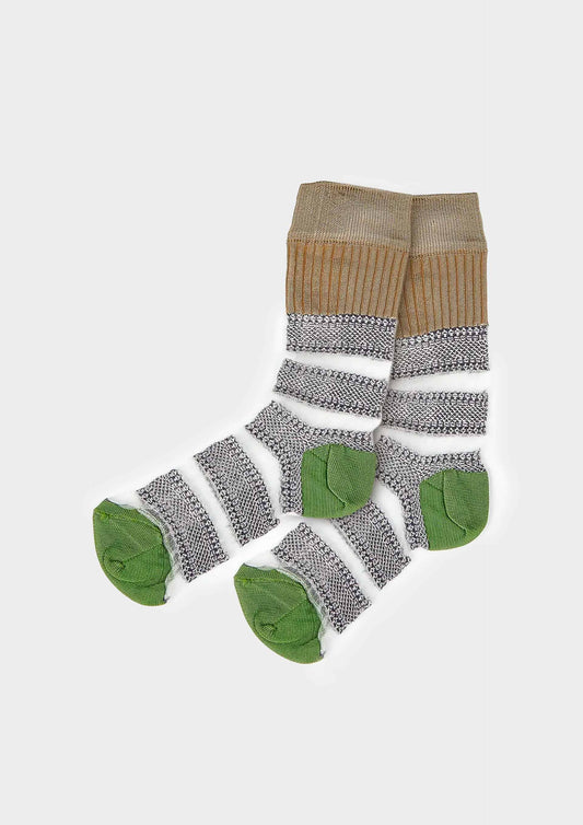 Calzini Trasparenze - Grey/Green/Brown