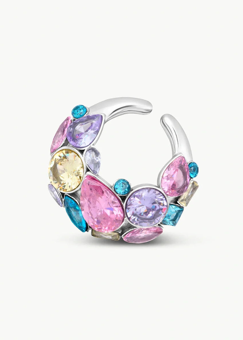 Earcuff Orion S - Silver/Multicolor