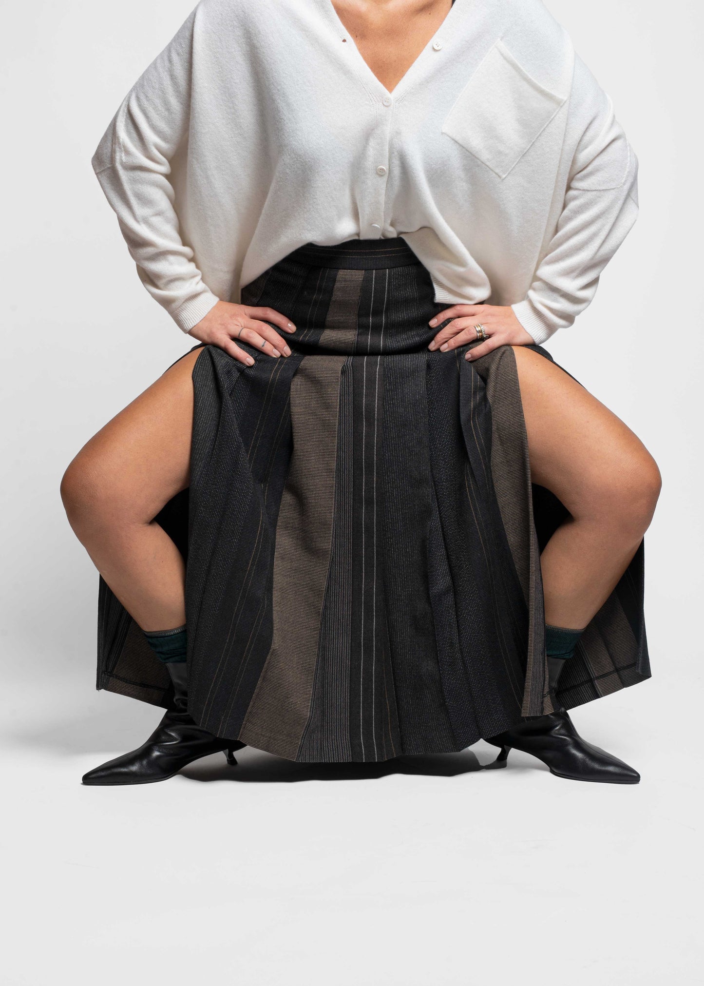 Striped Long Skirt - Barre