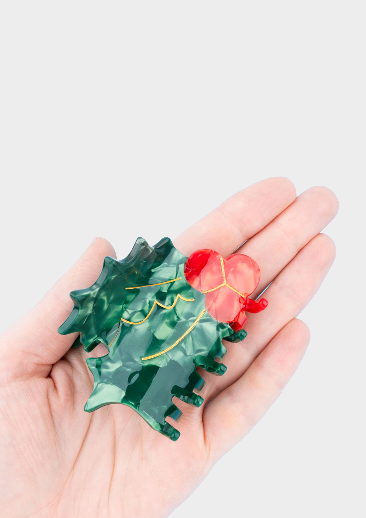 Pinza Capelli Pungitopo Natale