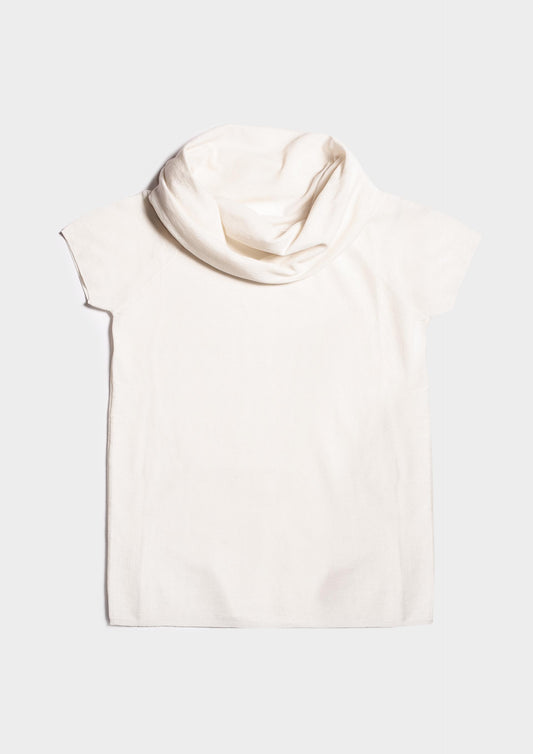 Boat Neck T-shirt - Latte