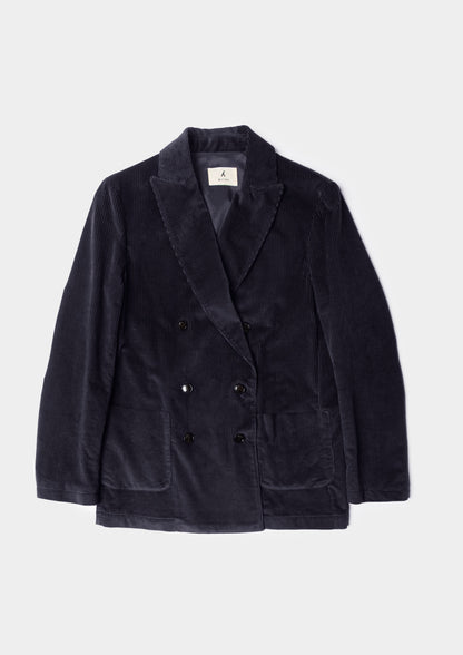 Corduroy Blazer - Blu