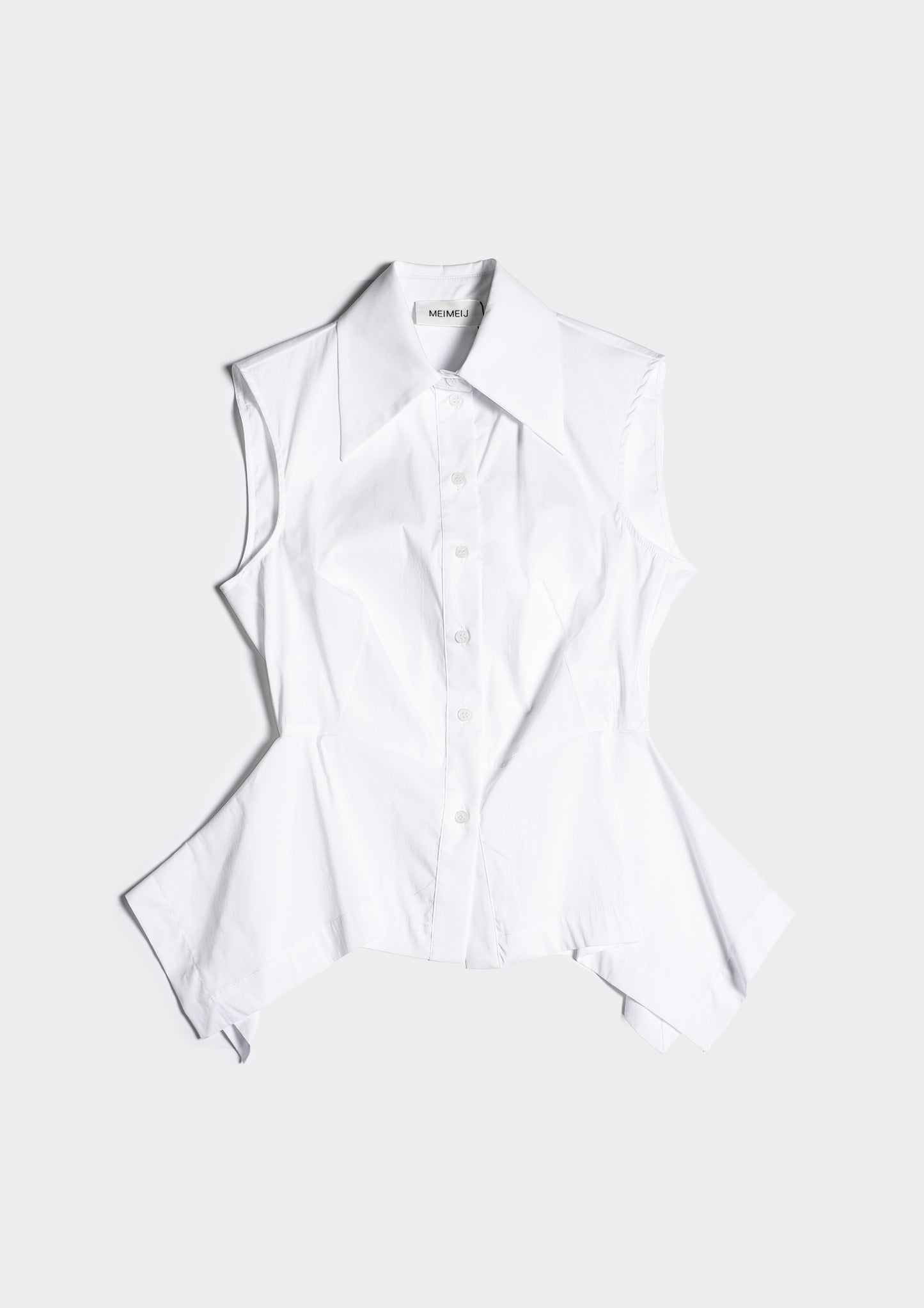 Sleeveless Shirt - Bianco