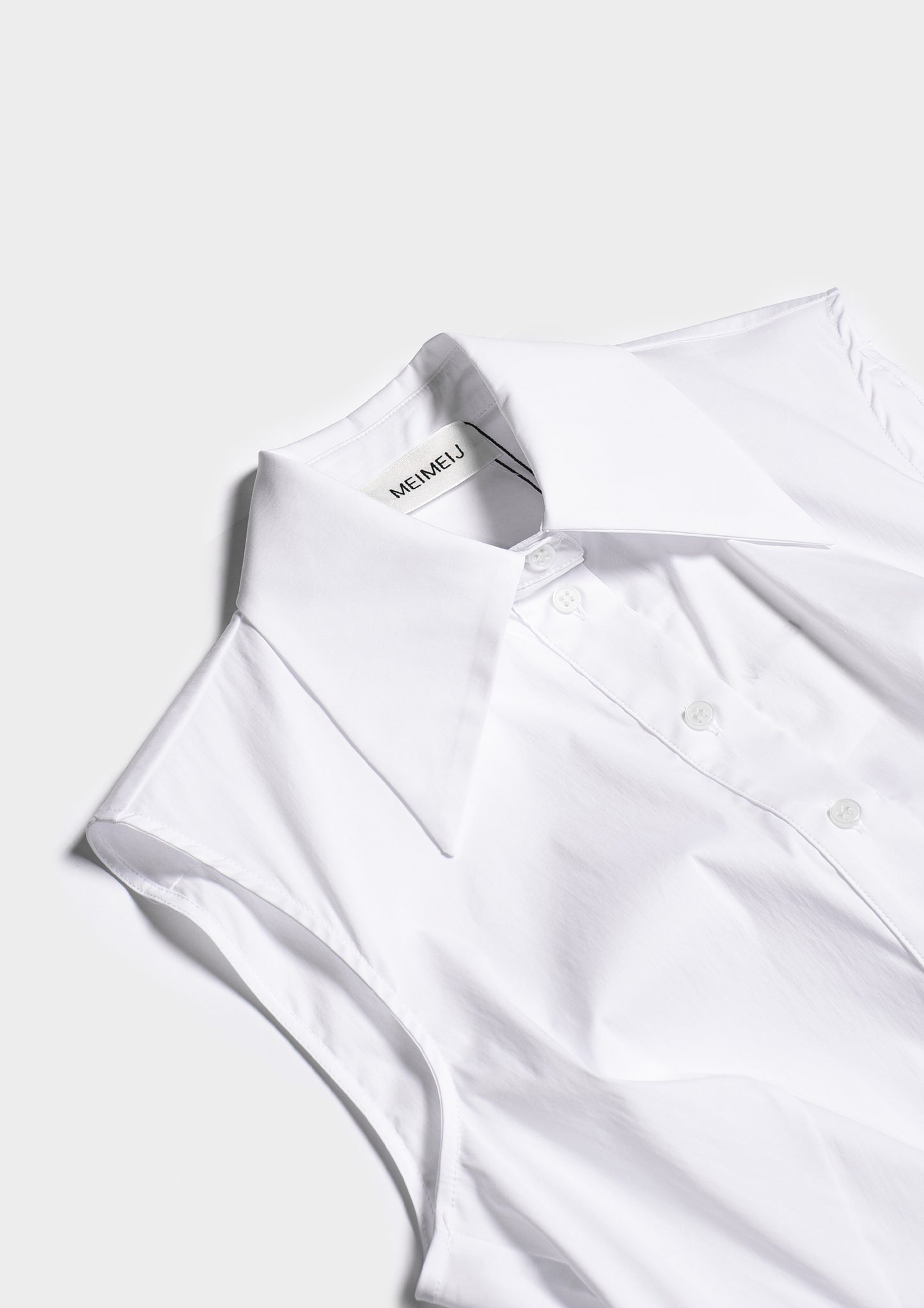 Sleeveless Shirt - Bianco