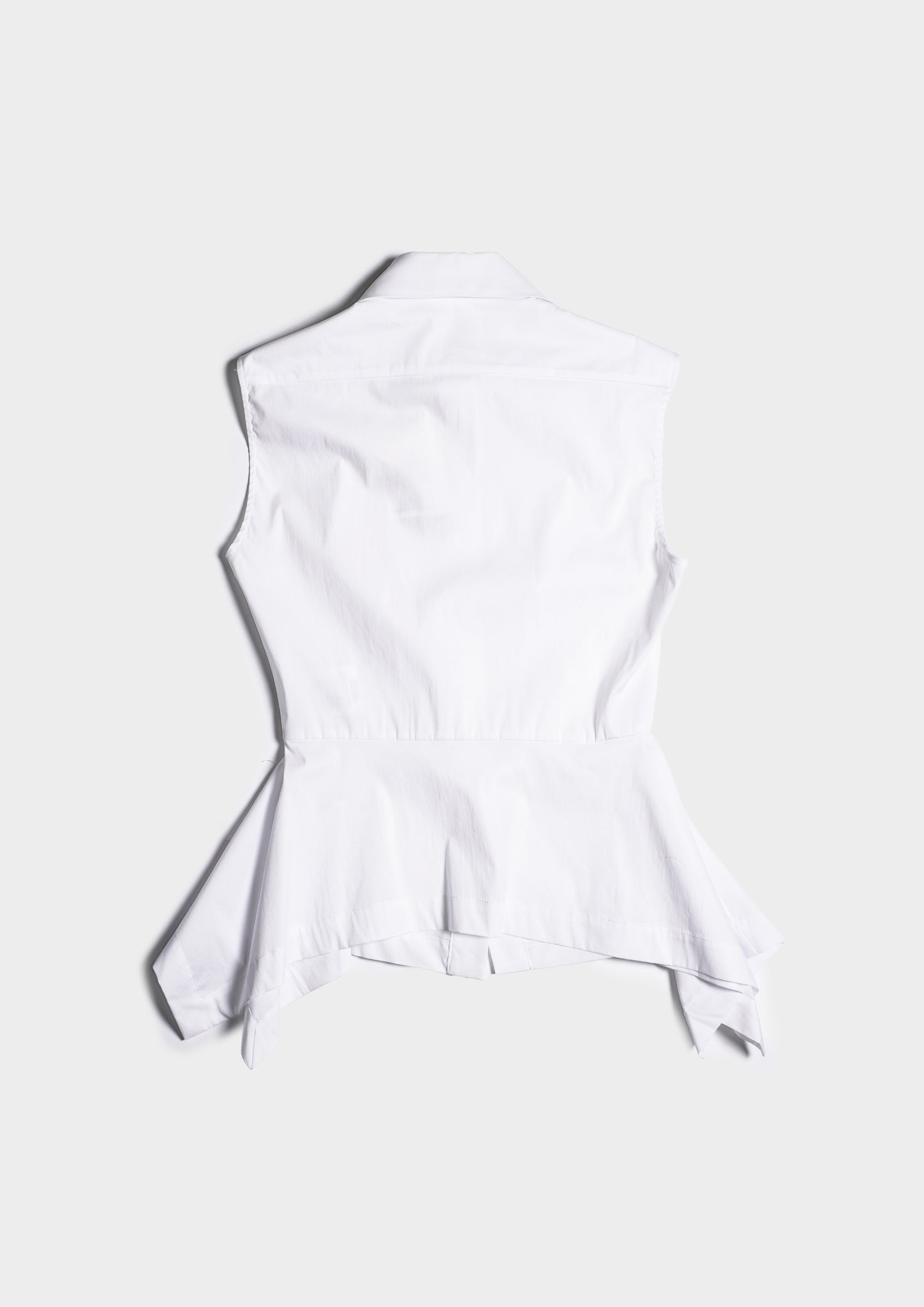 Sleeveless Shirt - Bianco