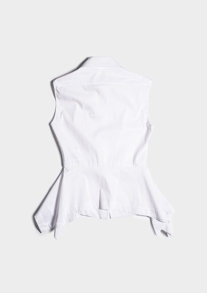 Sleeveless Shirt - Bianco