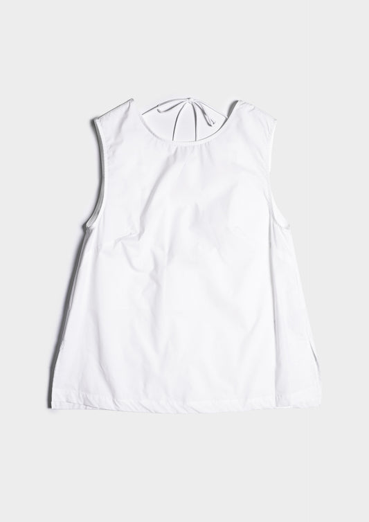 Sleeveless Blusa - Bianco