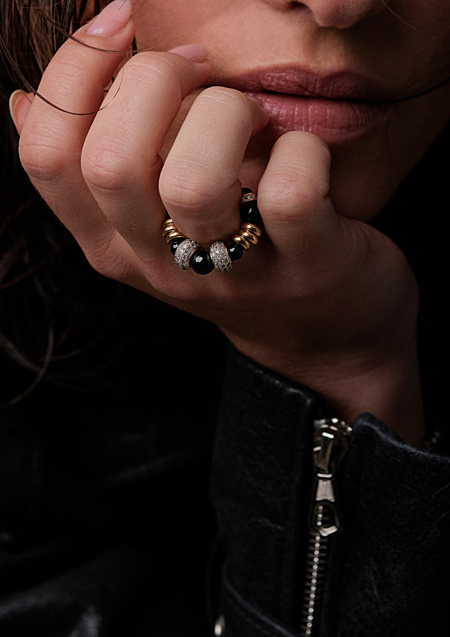 Anello Nefertiti Noir