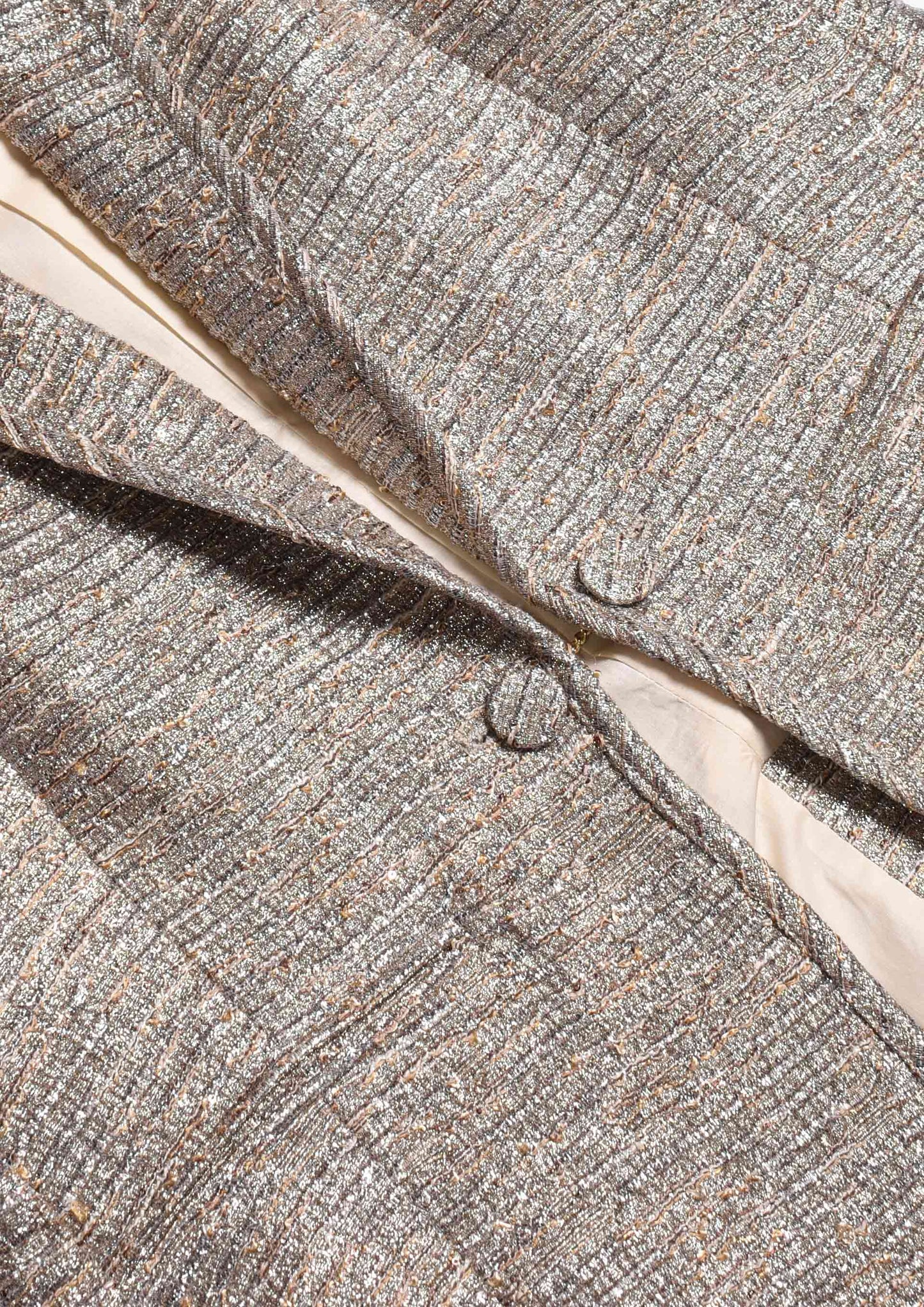 Gilet Lurex - Platino