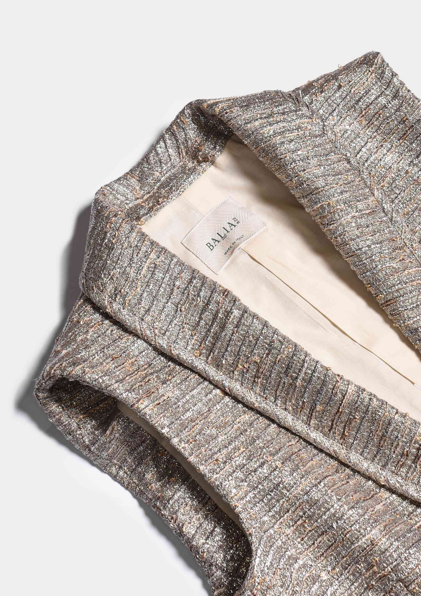 Gilet Lurex - Platino