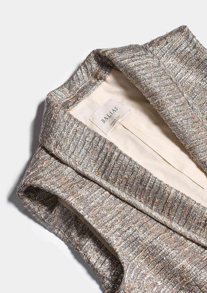 Gilet Lurex - Platino