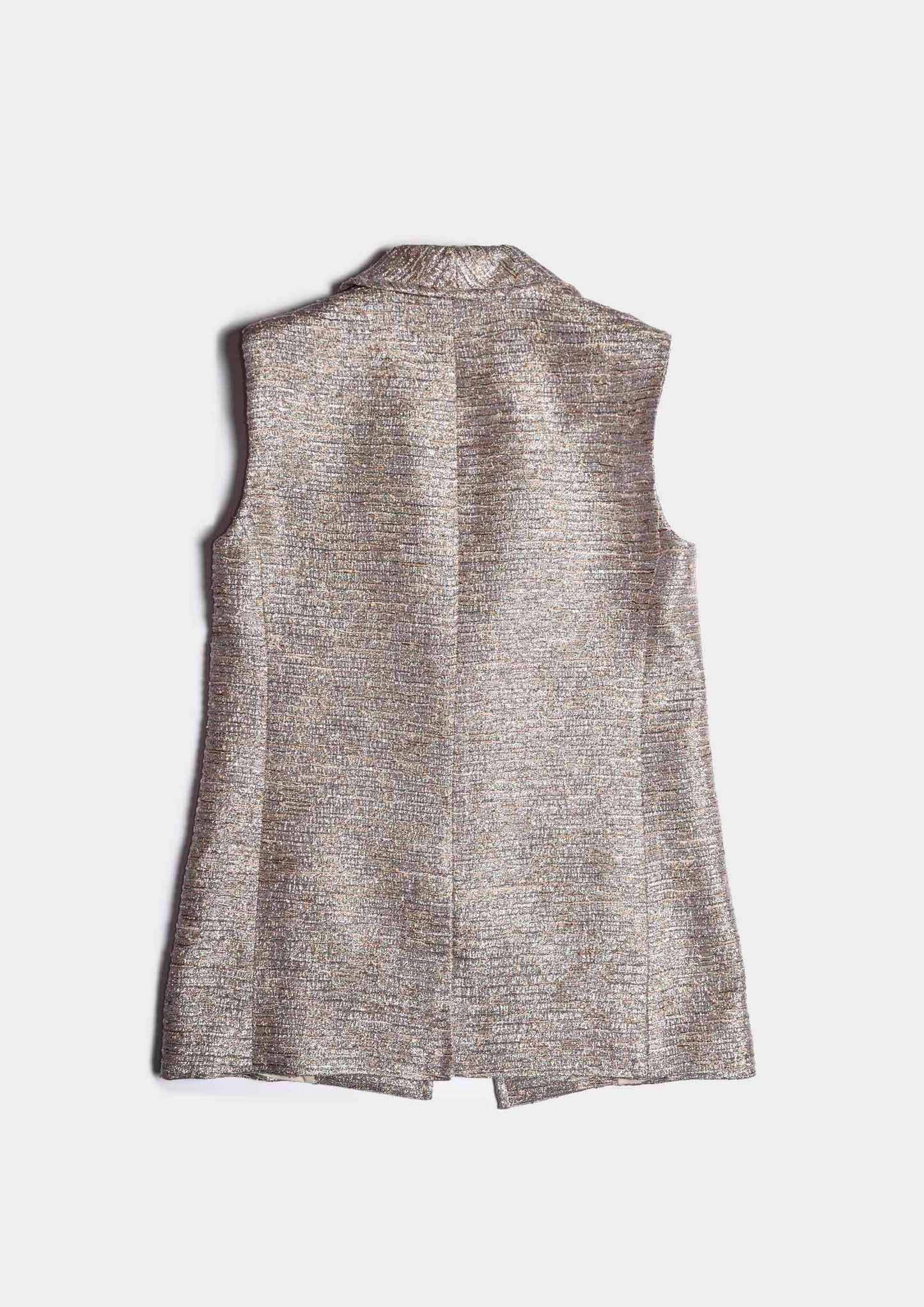 Gilet Lurex - Platino
