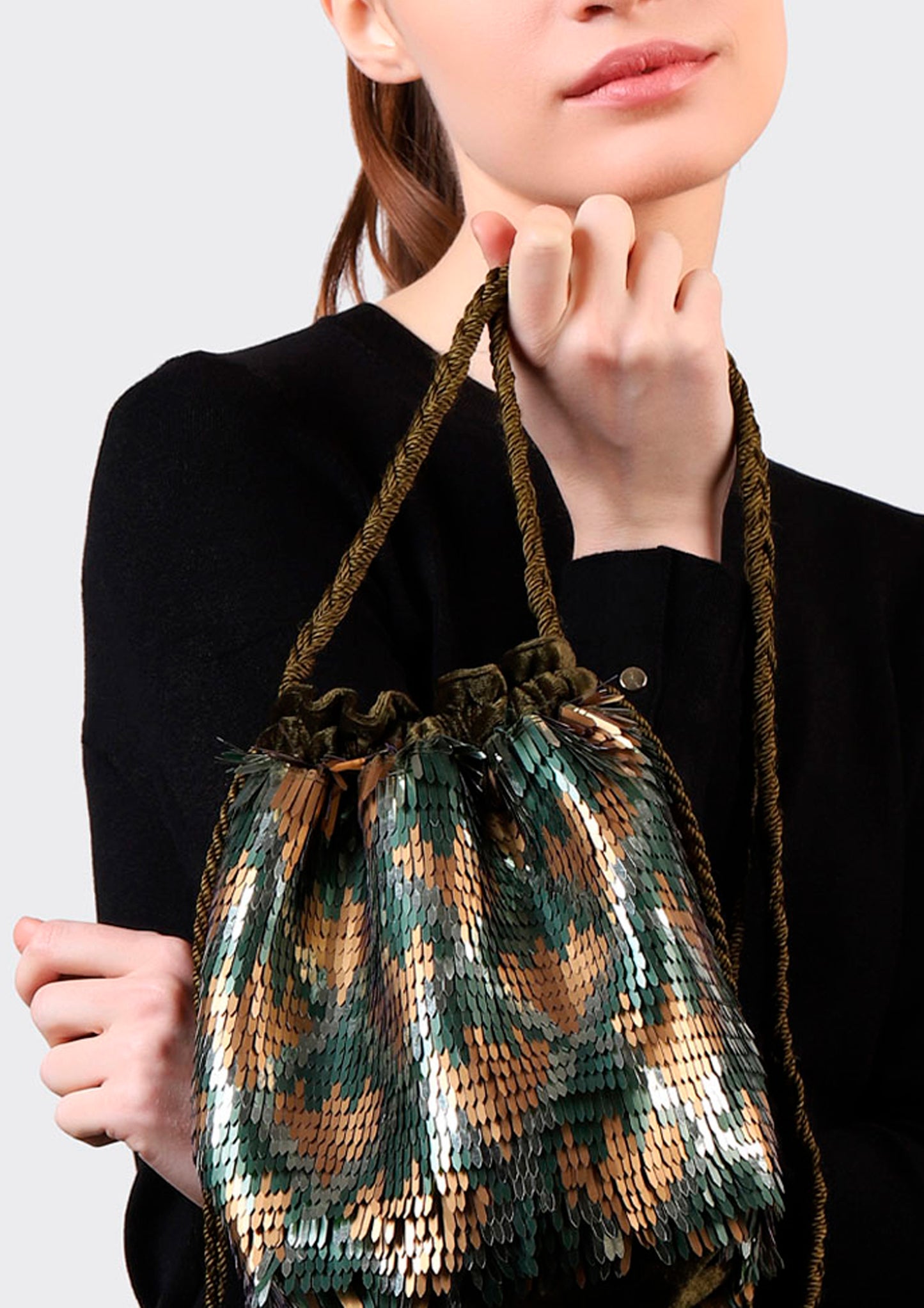Diamond Ikat Bag - Green