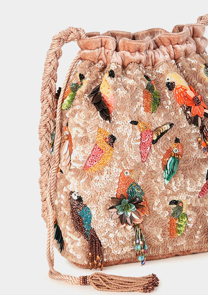 Multi Birds Bucket Bag