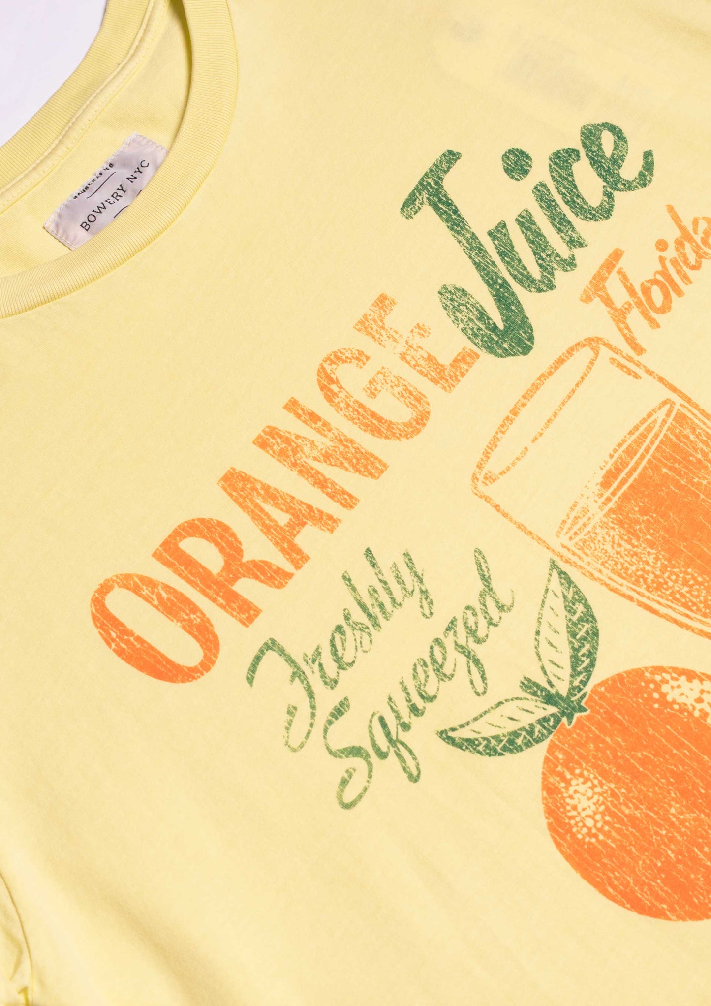 Orange Juice T-shirt - Elfin Yellow