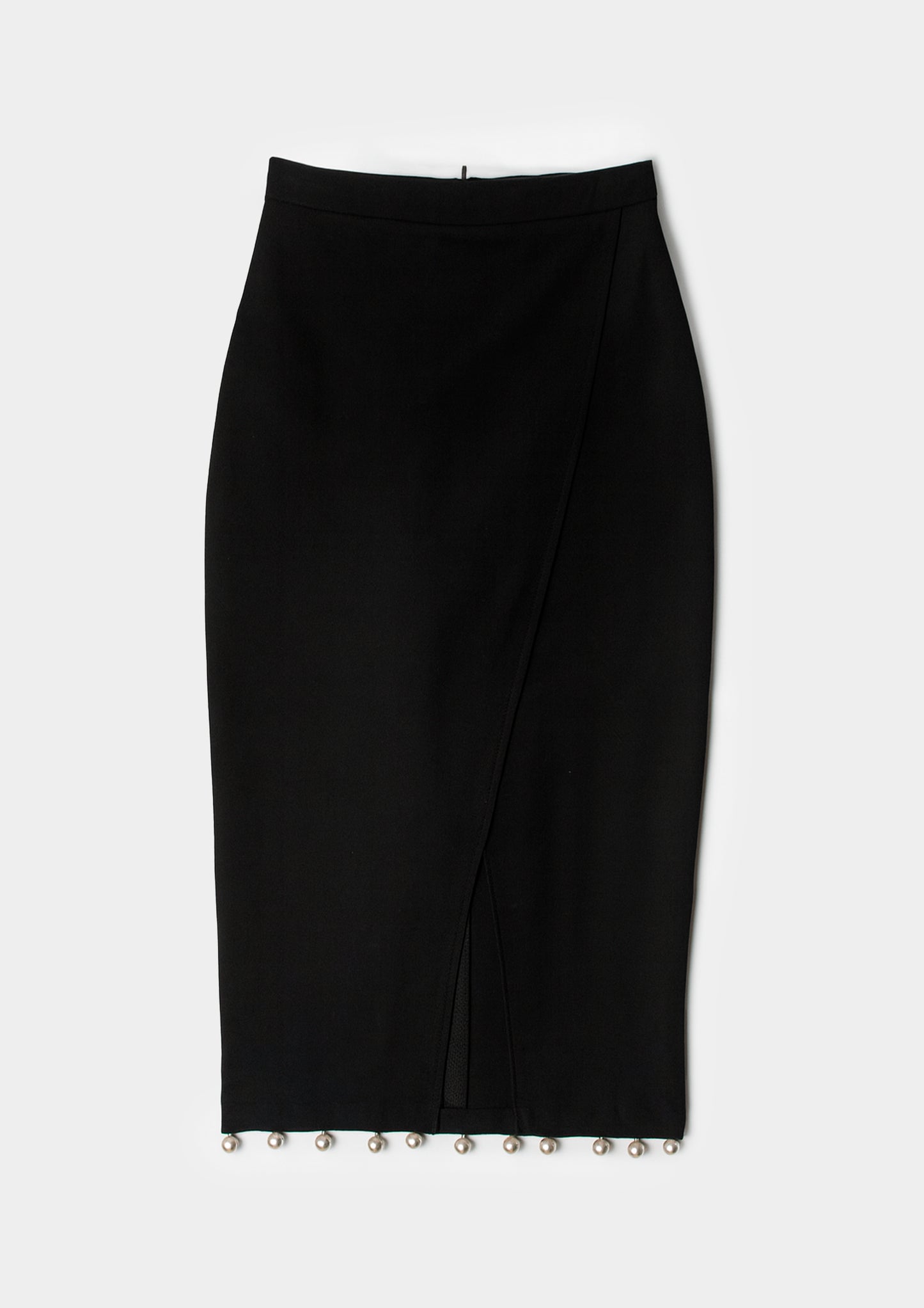 Skirt with Pearls - Black