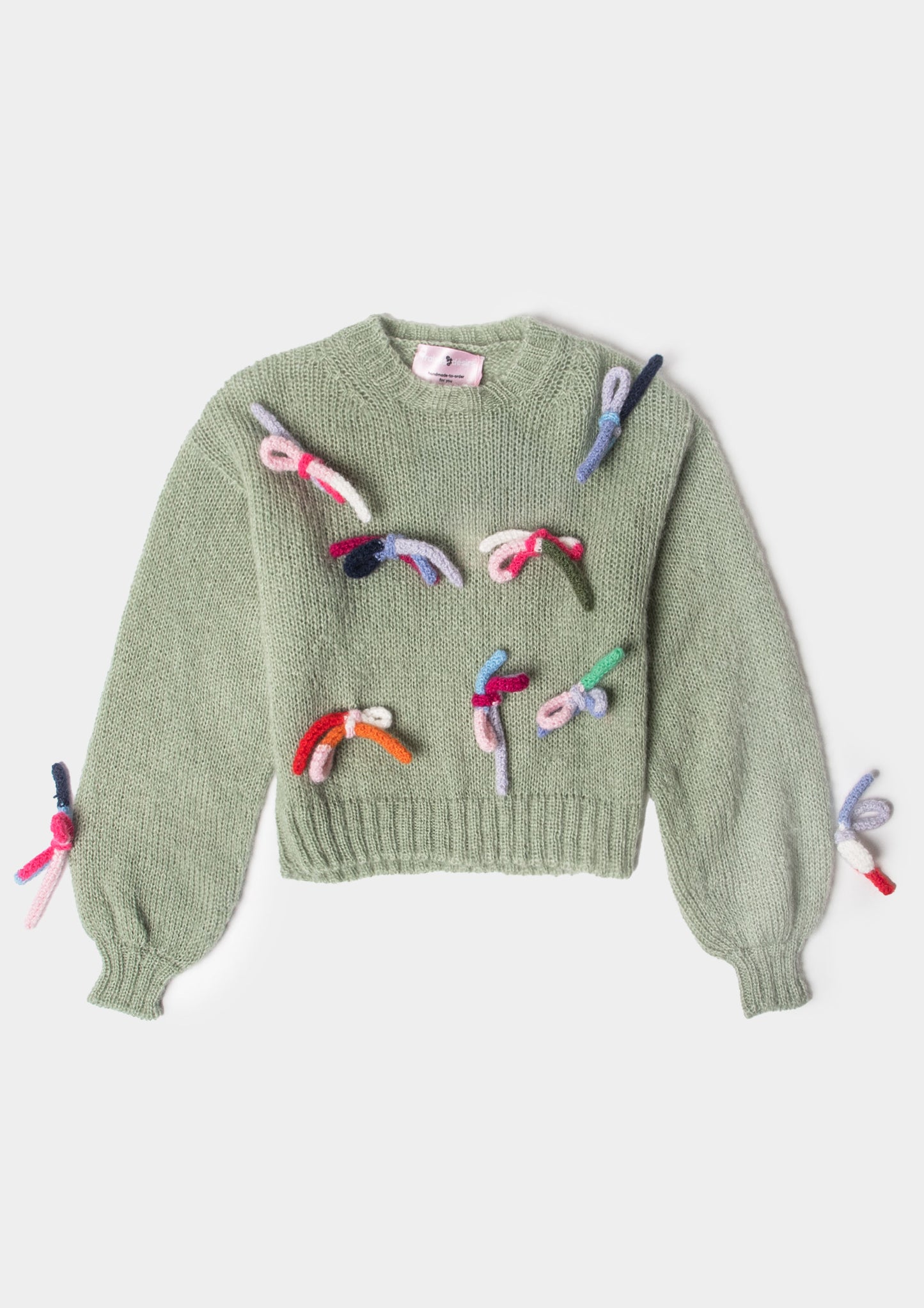 Bow-Detail Sweater - Salvia